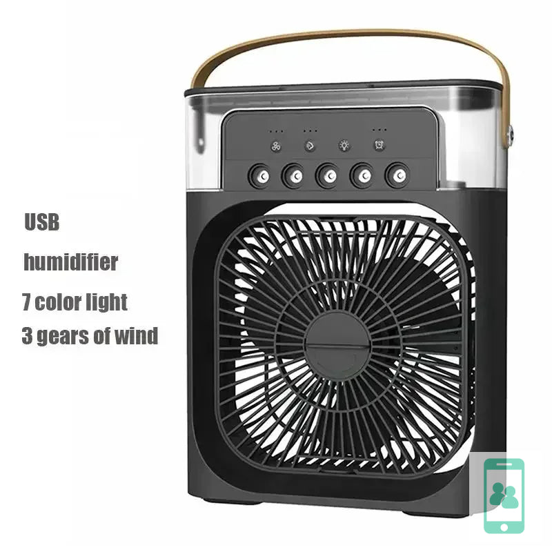 FrostyAir Mini – Ventilador y Humidificador Portátil 2 en 1