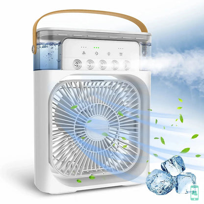 FrostyAir Mini – Ventilador y Humidificador Portátil 2 en 1